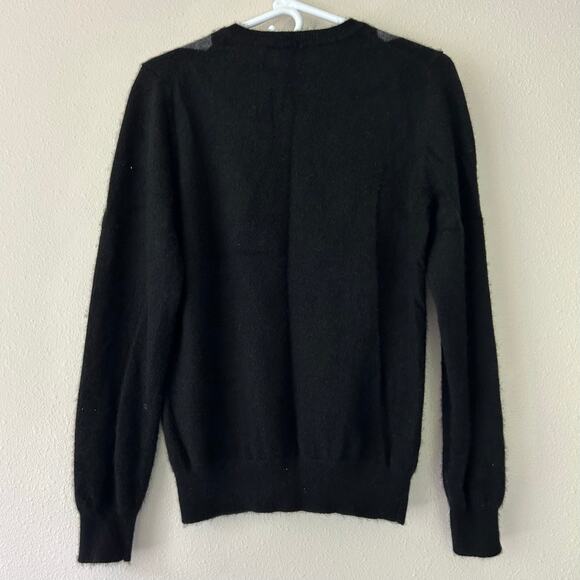 Women’s Apt. 9 cashmere Argyle crewneck knit sweater academic preppy classic M - Picture 6 of 10